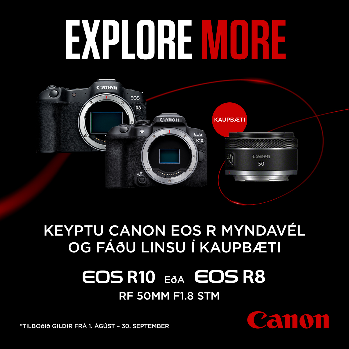 Canon EOS R 50mm 1.8 kaupauki